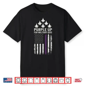 Purple Up For Military Child Month Of The Military Kids Shirt