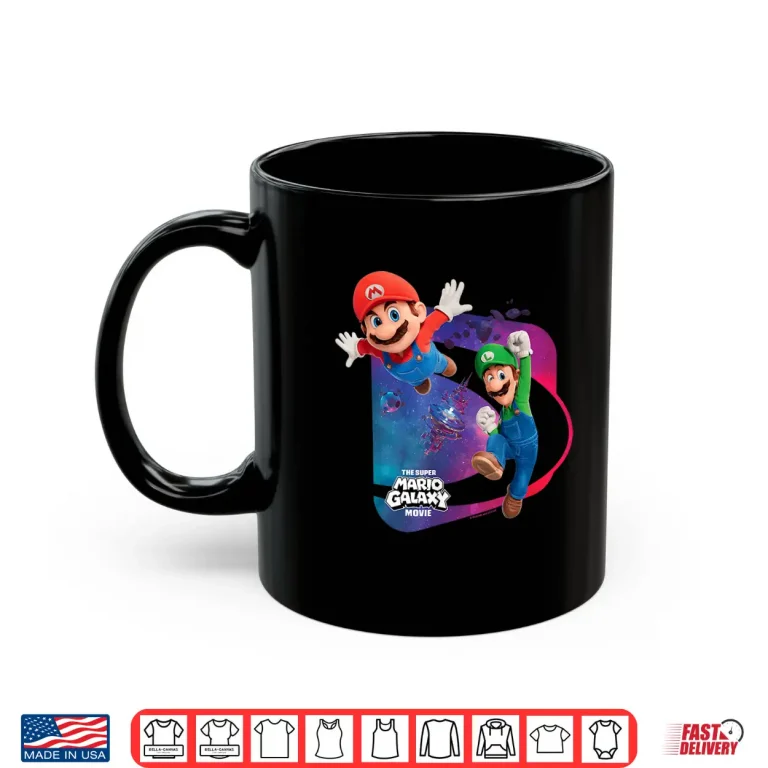 Mug The Super Mario Galaxy Movie Mario Luigi Adventure Shirt