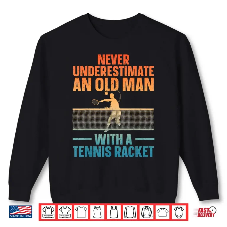 Sweatshirt Best Tennis Art For Men Grandpa Tennis Lover Tennis Player Shirt