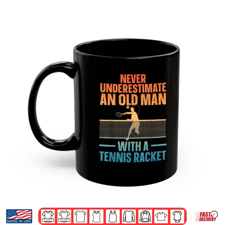 Mug Best Tennis Art For Men Grandpa Tennis Lover Tennis Player Shirt