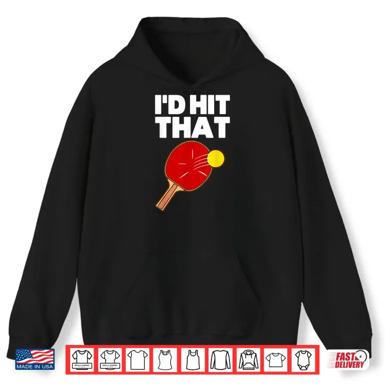 Hoodie Cool Table Tennis Design For Men Women Game Ping Pong Lovers Shirt