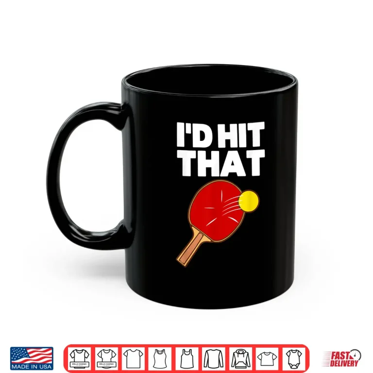 Mug Cool Table Tennis Design For Men Women Game Ping Pong Lovers Shirt