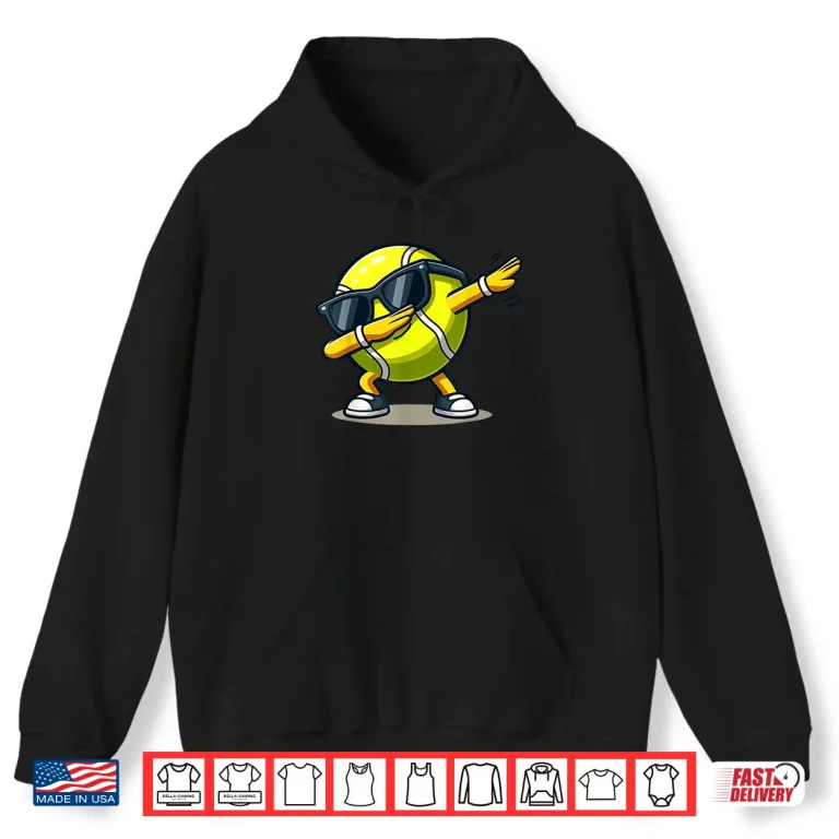 Hoodie Dabbing Tennis Ball Shirt Funny Boys Men Women Sports Player Shirt