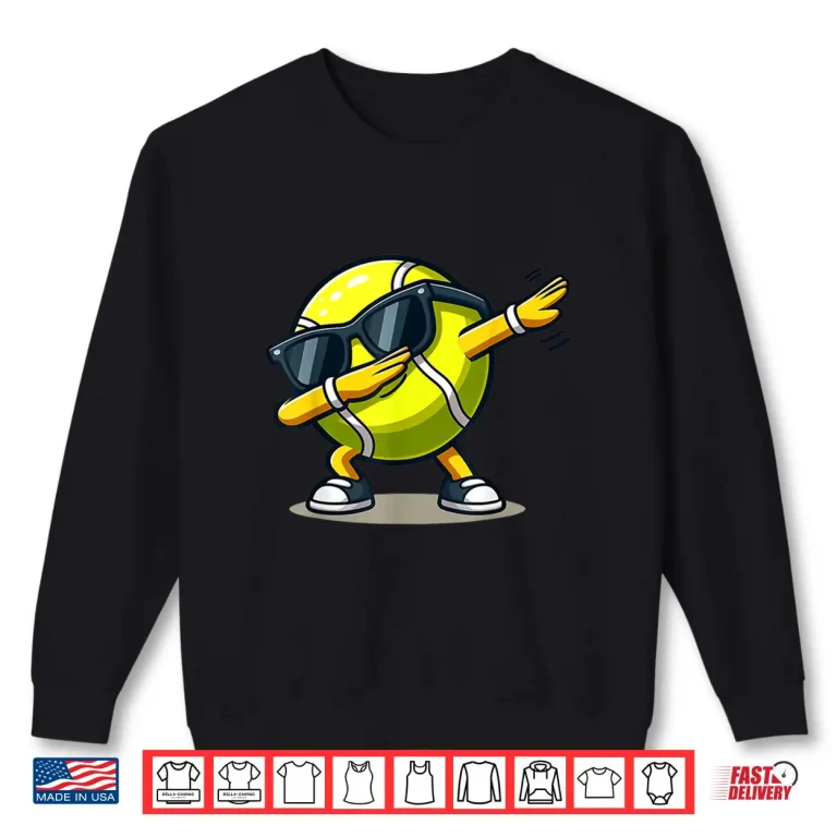 Sweatshirt Dabbing Tennis Ball Shirt Funny Boys Men Women Sports Player Shirt