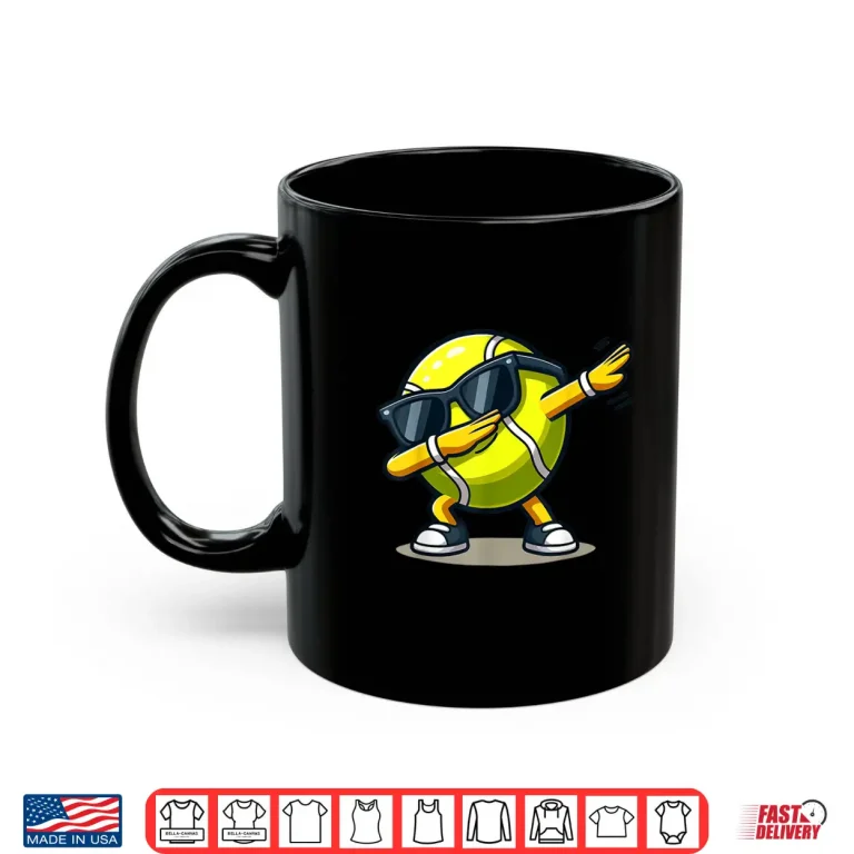 Mug Dabbing Tennis Ball Shirt Funny Boys Men Women Sports Player Shirt