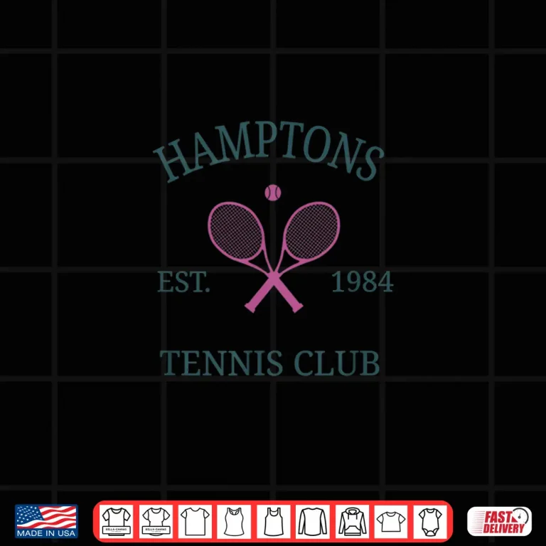 Design Hamptons Athletics California Tennis Club Racquet Prep Shirt