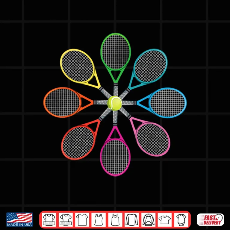 Design Funny Tennis Player Racket Tennis Rackets Shirt