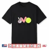 Peace Love Tennis Cute Design For Women Teen Little Girl Shirt