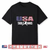 Proud America Table Tennis Lovers Jersey Usa Flag Ping Pong Shirt