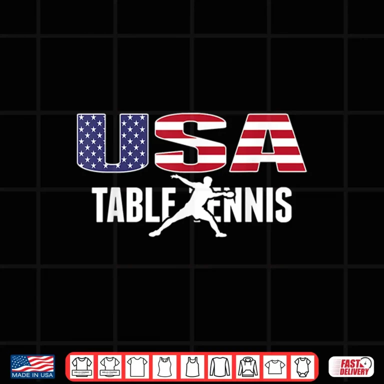 Design Proud America Table Tennis Lovers Jersey USA Flag Ping Pong Shirt