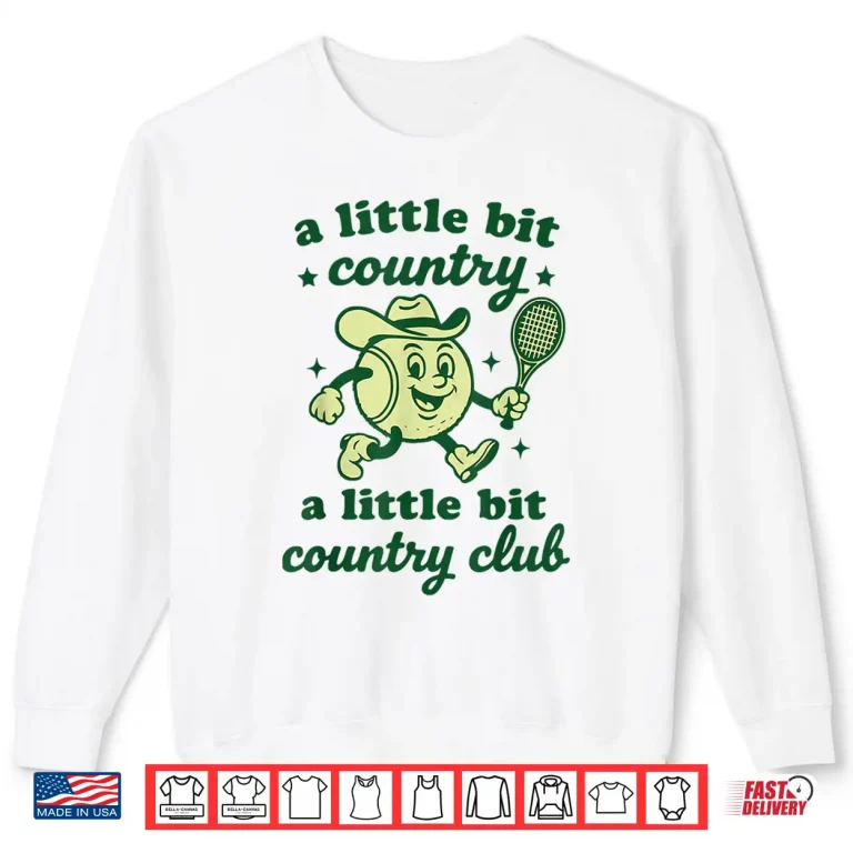 Sweatshirt Retro Western Country Club Tennis Themed Party Cowboy Women Shirt