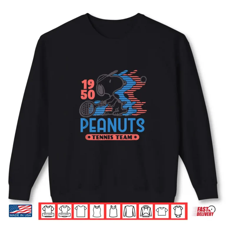 Sweatshirt Snoopy Tennis Team Shirt