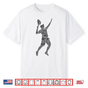 Tennis Player Boys Youth Men Kids Shirt