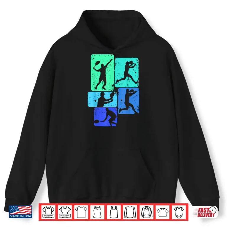Hoodie Tennis Player Youth Boys Kids Men Shirt