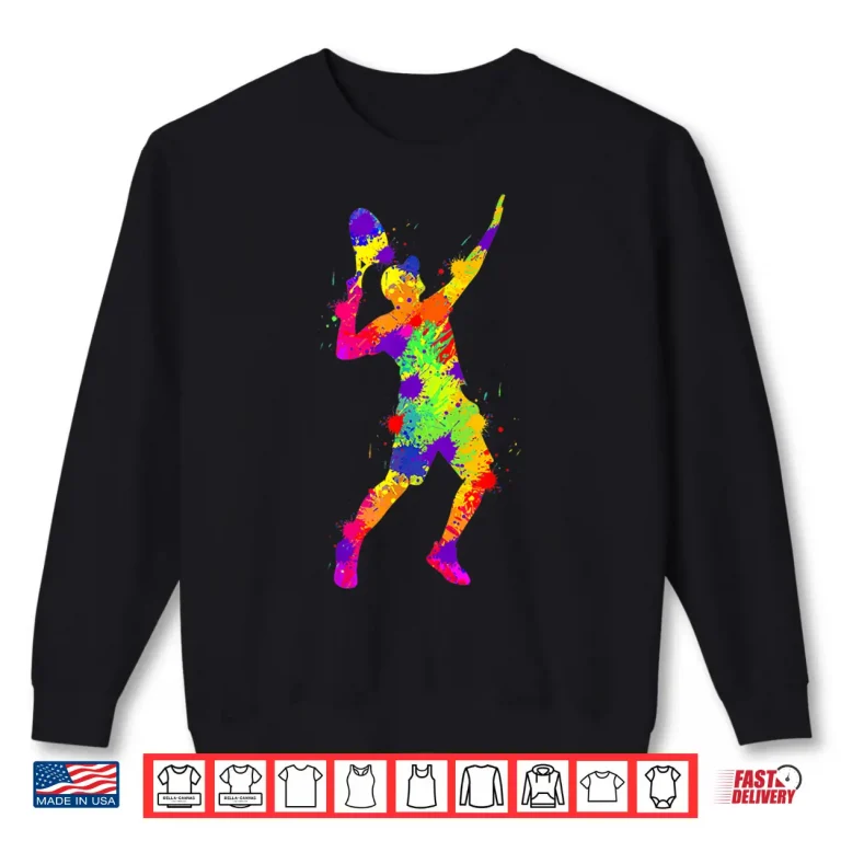 Sweatshirt Tennis Player Kids Youth Men Boys Shirt