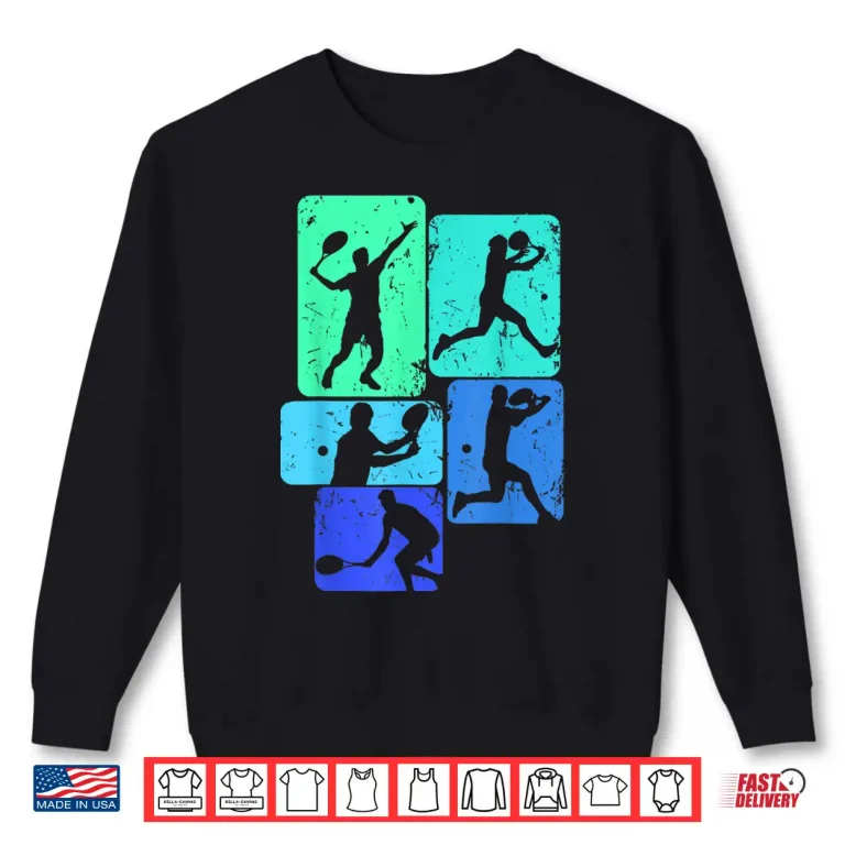 Sweatshirt Tennis Player Youth Boys Kids Men Shirt