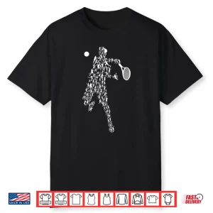 Tennis Positions Player Balls Funny Racket Game Outfit Shirt