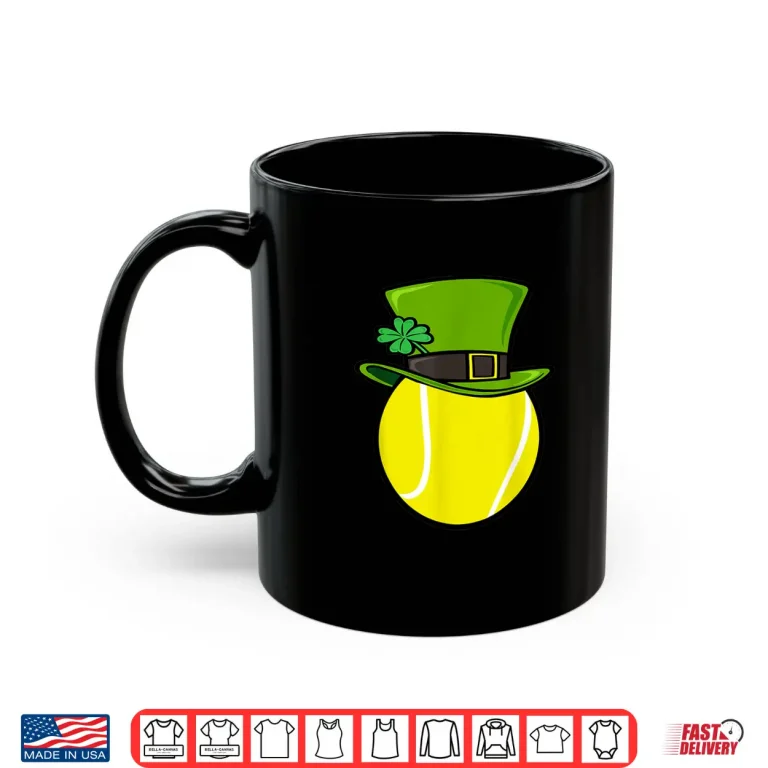 Mug Tennis st patrick day shirt for Boys Shirt