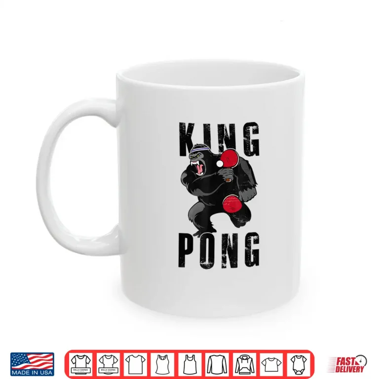 Mug Vintage King Pong Ping Pong Table Tennis Player Game Gift Shirt