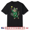 Cat Kitten Playing Sports Tennis Cute Animal Humor Shirt