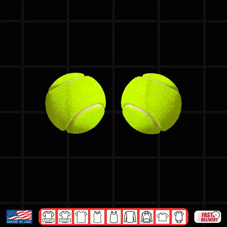 Design Ball Boobs Funny Tennis Sport Lovers Hilarious Graphic Shirt