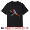 Colorful Player Tennis Professional Athletic Graphic Design Shirt