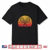 Crossed Racquets Retro Eighties Sun Tennis Vintage Graphic Shirt