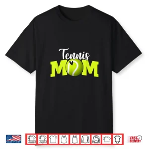 Cute Letter Print Tennis Parent Professional Identity Shirt