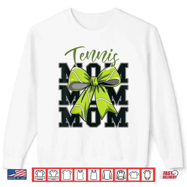 Sweatshirt Coquette Bow Parent Sibling Tennis Youth Toddler Aesthetic Shirt