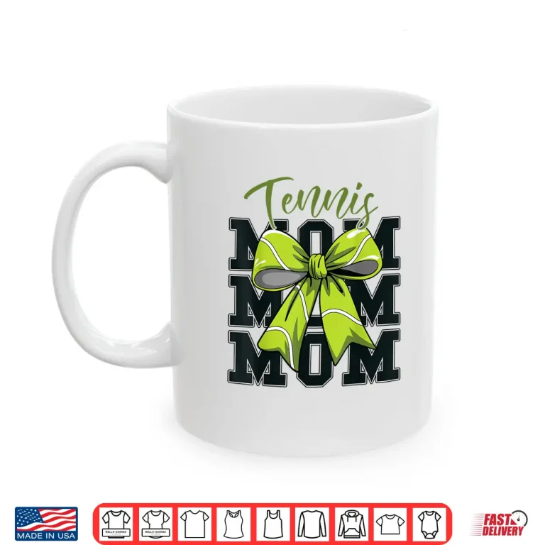 Mug Coquette Bow Parent Sibling Tennis Youth Toddler Aesthetic Shirt