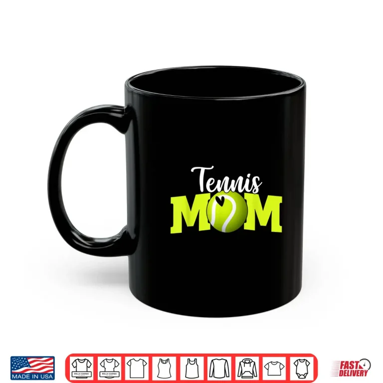 Mug Cute Letter Print Tennis Parent Professional Identity Shirt