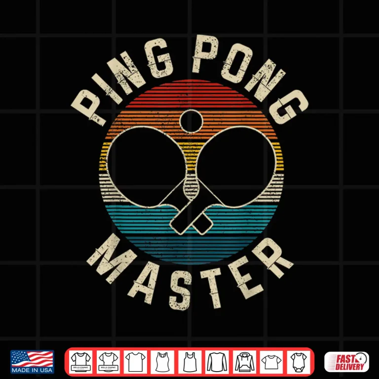 Design Master Vintage Ping Pong Table Tennis Player Gift Humor Shirt