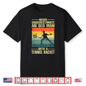 Professional Art Tennis Grandparent Player Racket Sport Shirt