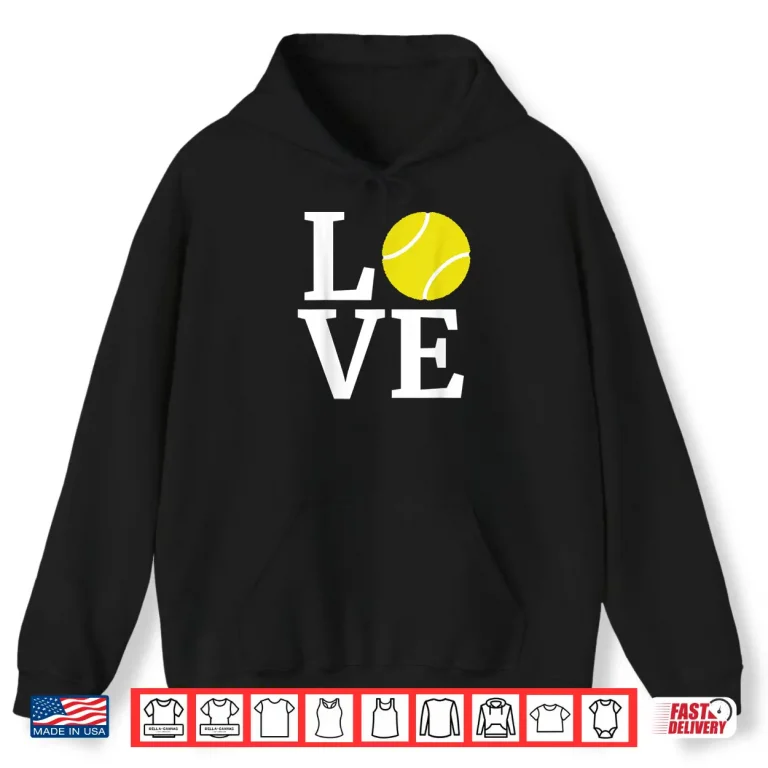 Hoodie Professional Minimalist Tennis Lover Modern Graphic Apparel Shirt