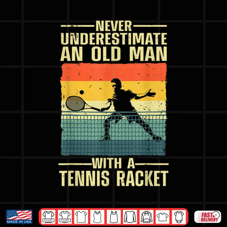 Design Professional Art Tennis Grandparent Player Racket Sport Shirt