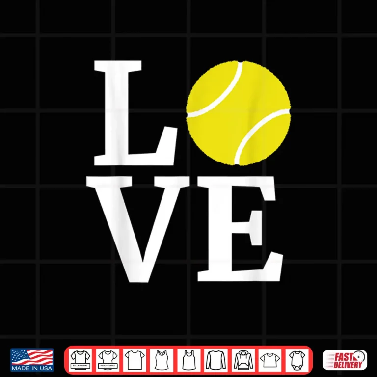 Design Professional Minimalist Tennis Lover Modern Graphic Apparel Shirt