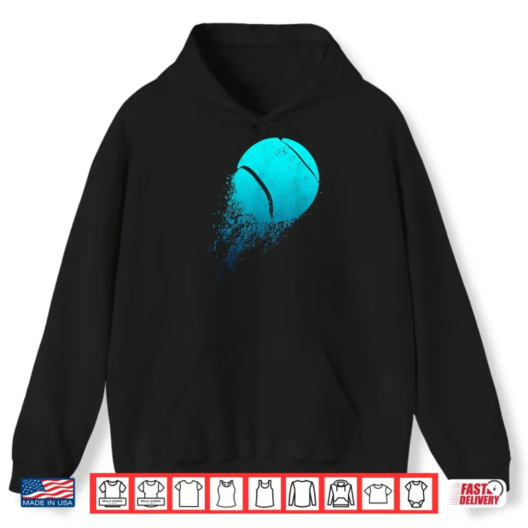Hoodie Sports Vintage Tennis Player Professional Graphic Design Shirt