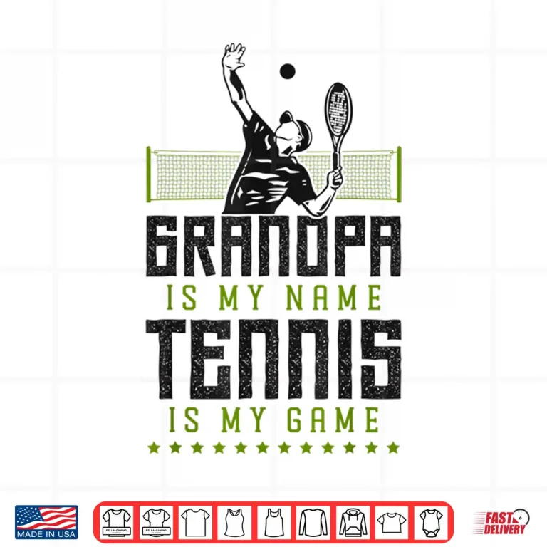 Design Professional Racket Tennis Grandparent Identity Humor Funny Shirt