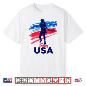Support The Team Usa Tennis Lover Patriotic Professional Shirt