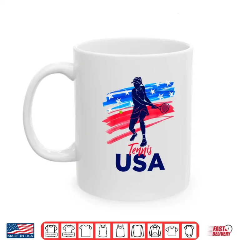 Mug Support The Team USA Tennis Lover Patriotic Professional Shirt
