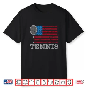 Usa Flag Us Team Tennis Lover Team Sport Patriotic Shirt