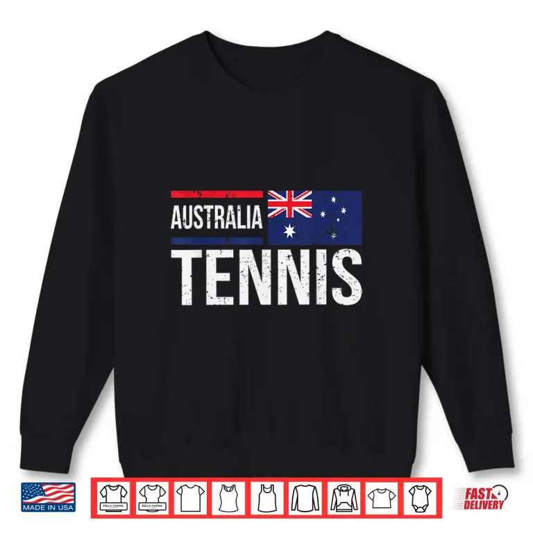 Sweatshirt Aussie Flag For Fans Players Australia Tennis Professional Athletic Shirt