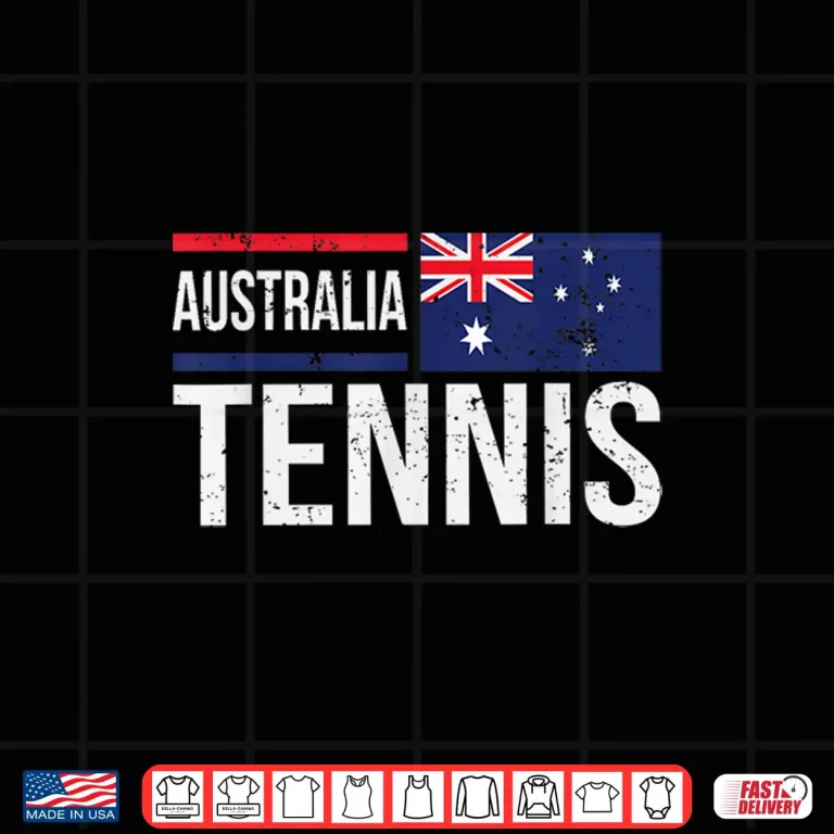 Design Aussie Flag For Fans Players Australia Tennis Professional Athletic Shirt