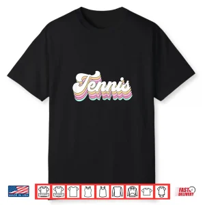Cute Retro Seventies Gift Tennis Player Youth Aesthetic Shirt