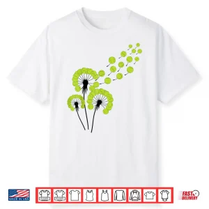 Dandelion Ball Design Tennis Player Professional Aesthetic Shirt