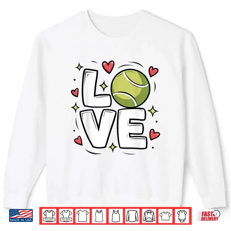 Sweatshirt Cute Sports Tennis Player Youth Professional Aesthetic Shirt