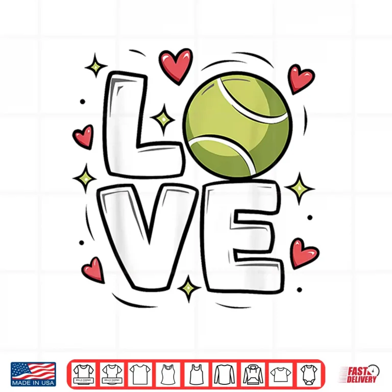 Design Cute Sports Tennis Player Youth Professional Aesthetic Shirt
