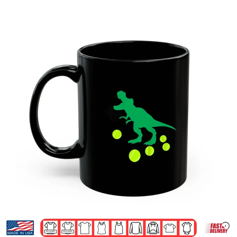 Mug Dinosaur For Toddler And Baby Tennis Dino Lover Graphic Shirt