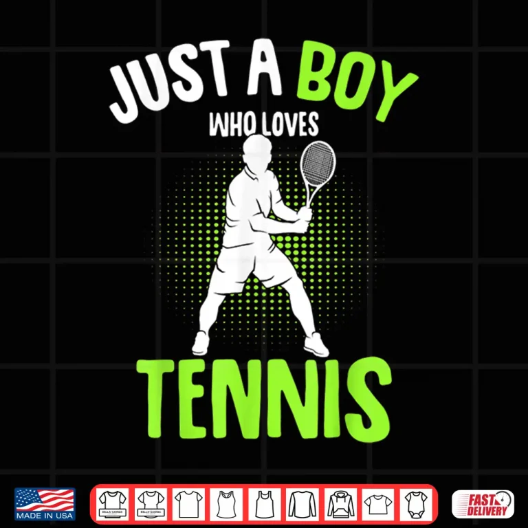 Design Just A Youth Who Loves Tennis Player Professional Graphic Shirt