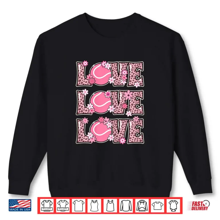 Sweatshirt Love Lover Outfit Tennis Youth Cute Aesthetic Graphic Shirt